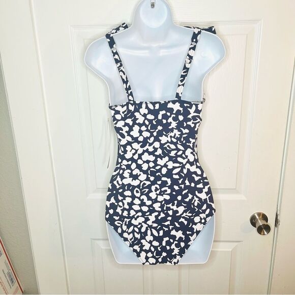 PROFILE BY GOTTEX Upf 50 Pop Flower D Cup Tank One-Piece Swimsuit Purple Blue 8 - Picture 9 of 13